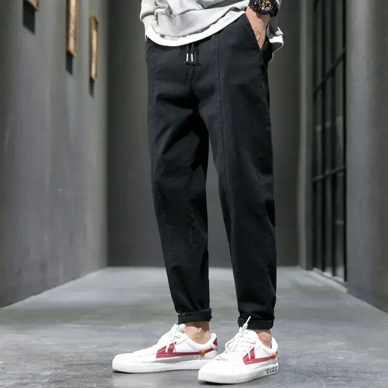 Men's Slim Fit Mixed Cotton Joggers