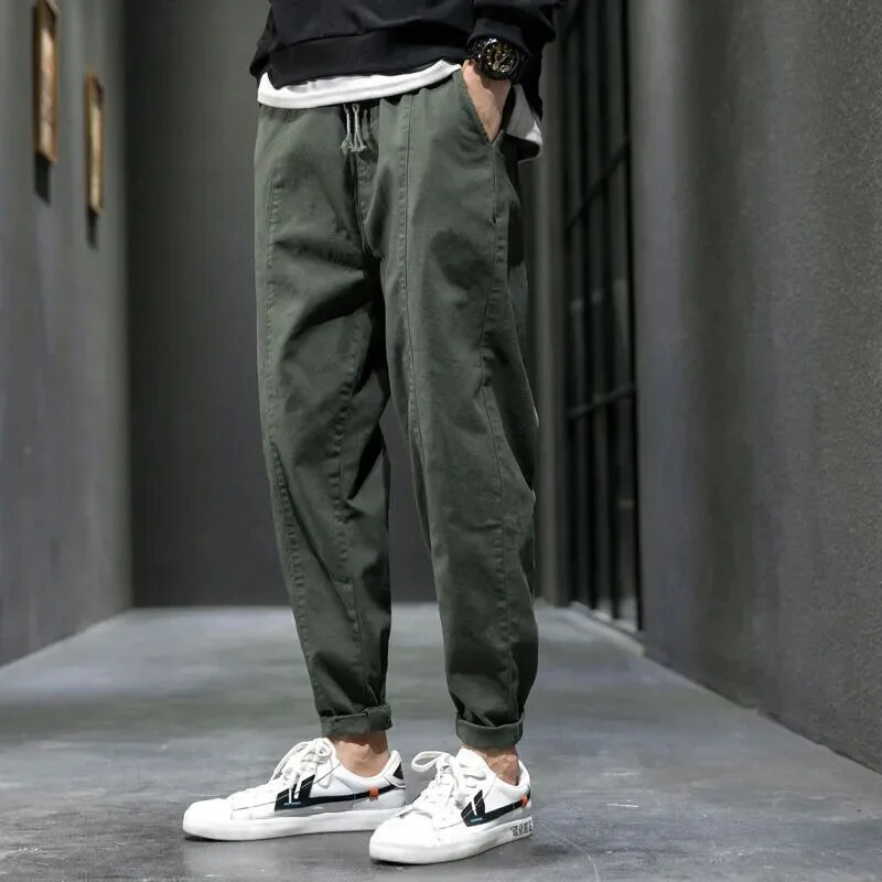 Men's Slim Fit Mixed Cotton Joggers