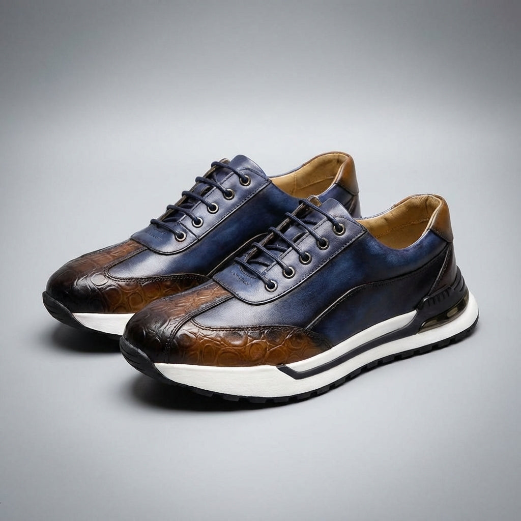 LAURENT MONACO | LEATHER SNEAKERS POUR HOMMES