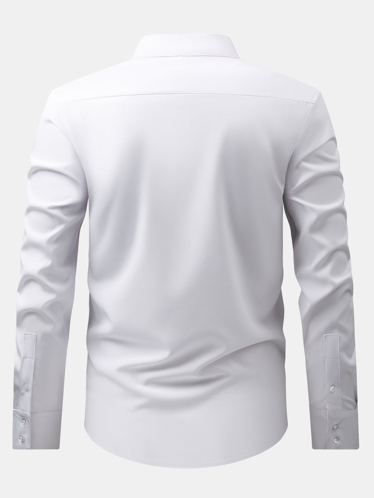 CHEMISE WITH MANDARIN COLLAR & SLIM FIT FLARED-LEG PANTS