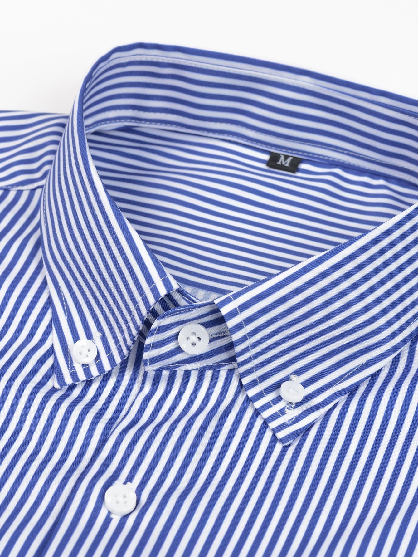 LONG SLEEVE STRIPED SHIRT WITH BUTTONS & SLIM FIT PANTS TAPERED LEG