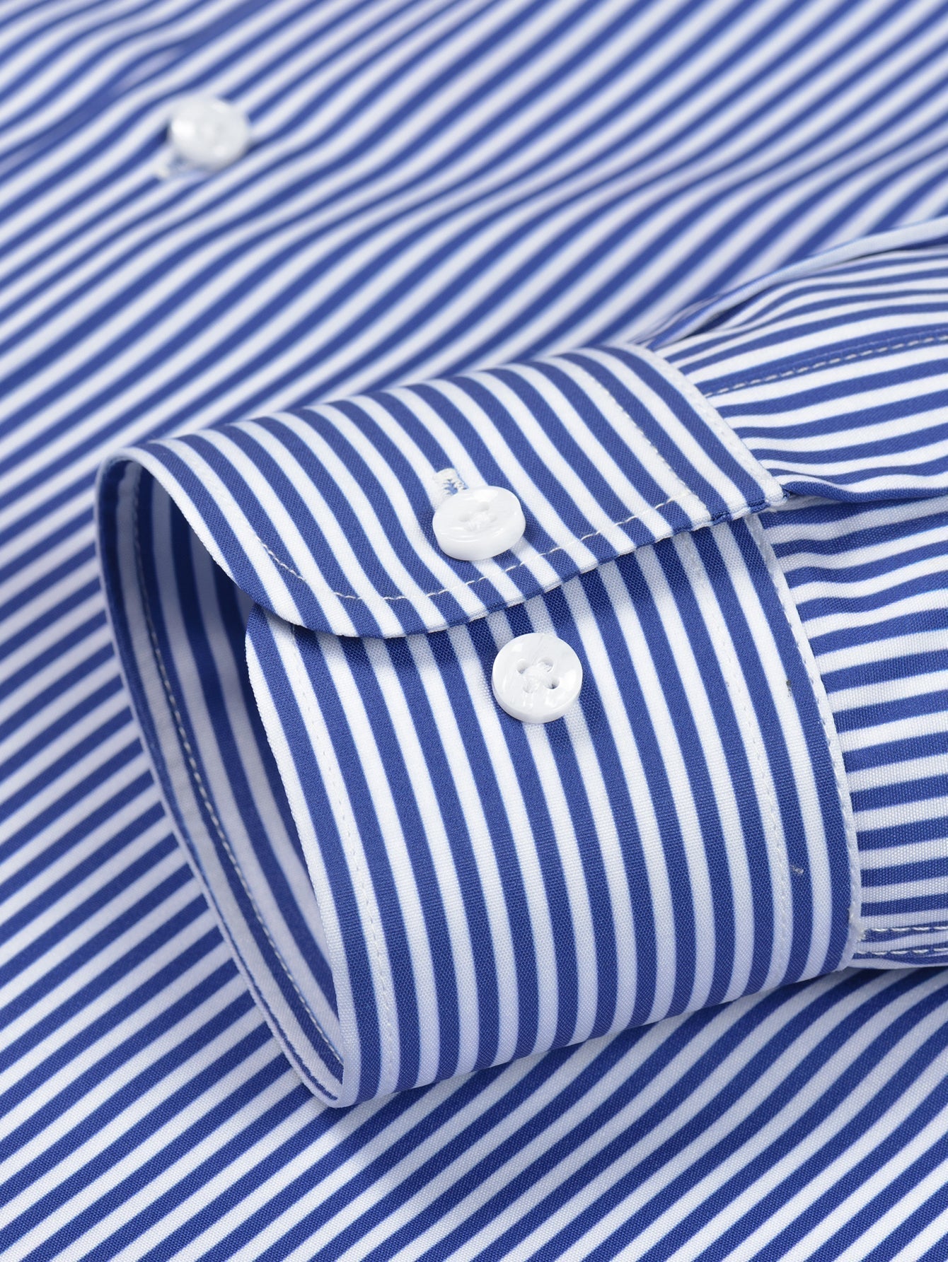 LONG SLEEVE STRIPED SHIRT WITH BUTTONS & SLIM FIT PANTS TAPERED LEG