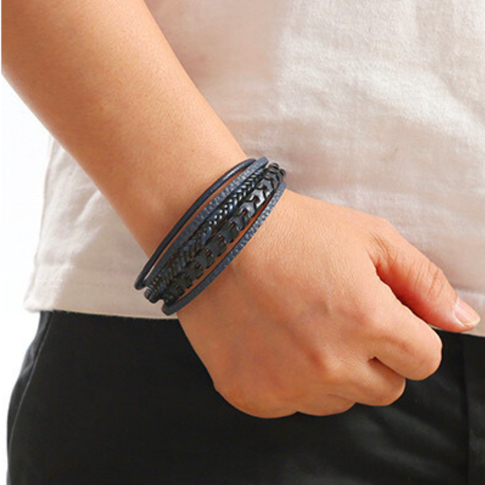 LAURENT MONACO | BRACELET HOMME EN CUIR DE LUXE