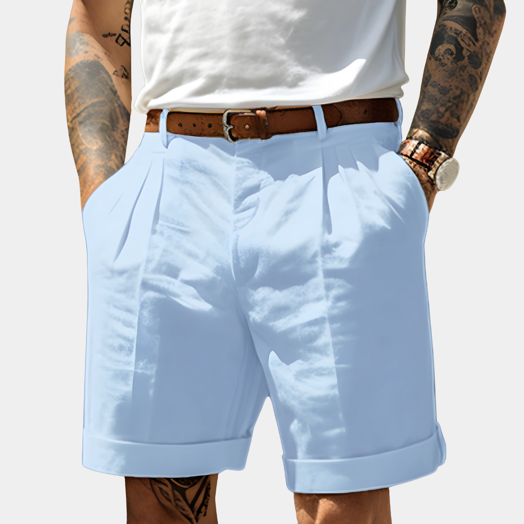 LAURENT MONACO | ELEGANT BREATHABLE COTTON SHORTS