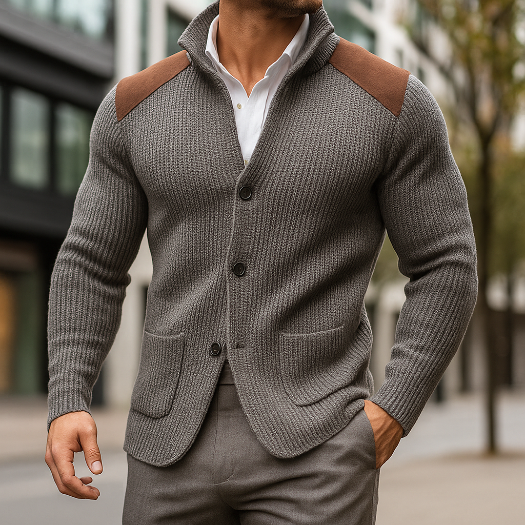 LAURENT MONACO | MEN'S TEXTURED KNIT BLAZER
