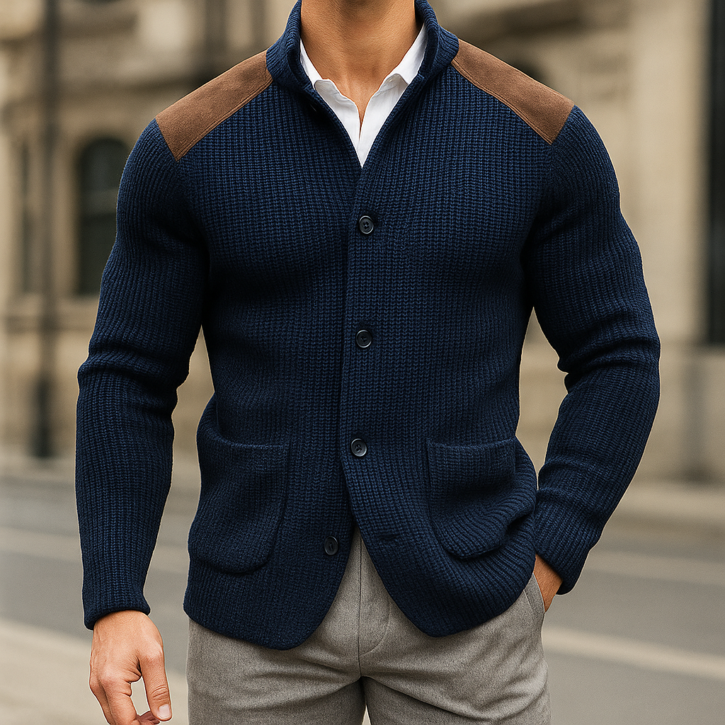 LAURENT MONACO | MEN'S TEXTURED KNIT BLAZER