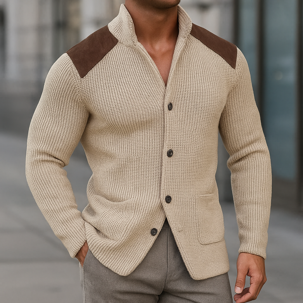LAURENT MONACO | MEN'S TEXTURED KNIT BLAZER