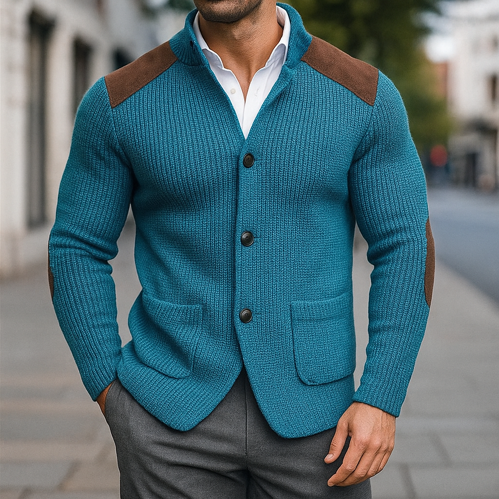 LAURENT MONACO | MEN'S TEXTURED KNIT BLAZER
