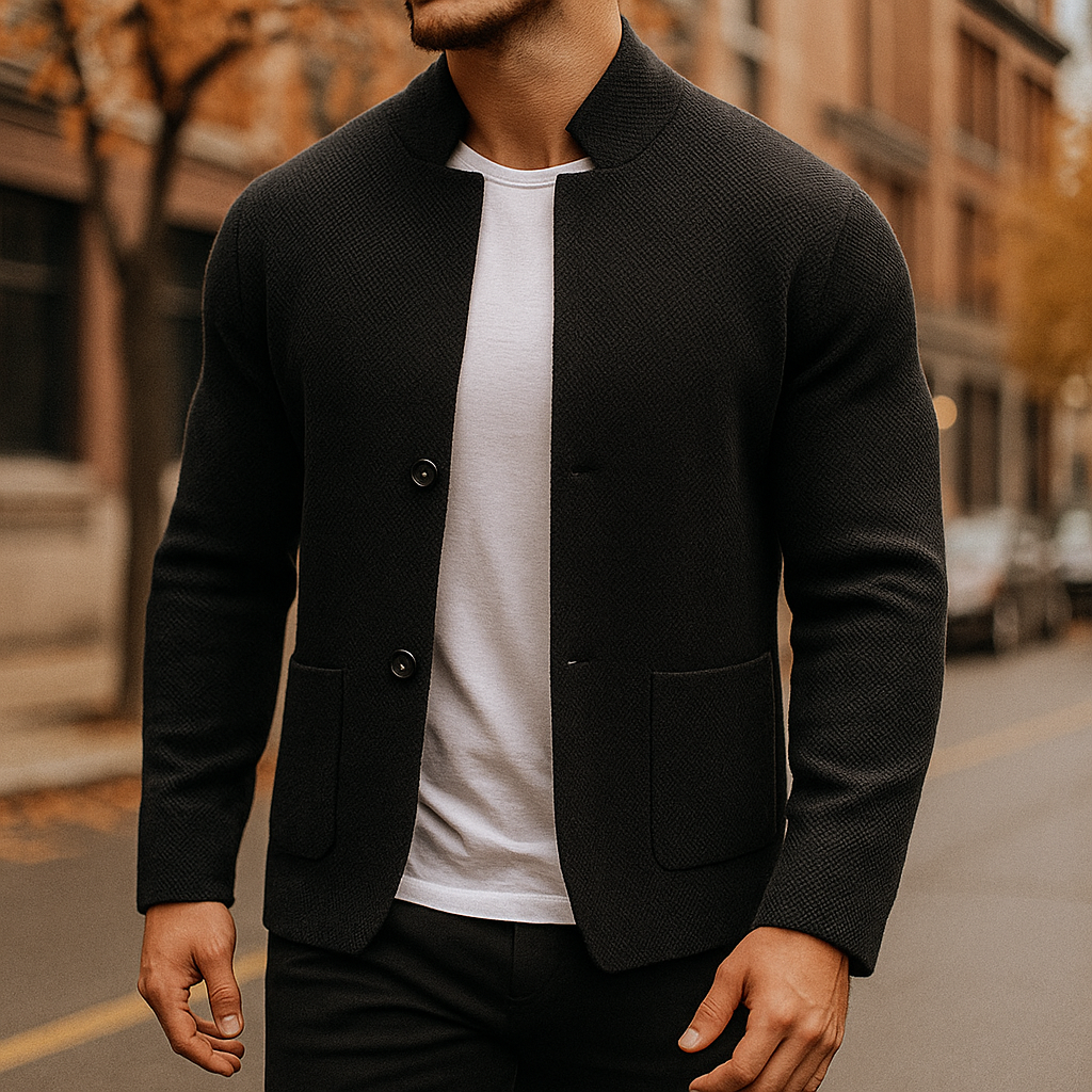 LAURENT MONACO | CARDIGAN EN LAINE TRICOTÉE FOR MEN