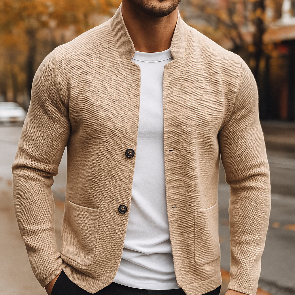 LAURENT MONACO | CARDIGAN EN LAINE TRICOTÉE FOR MEN