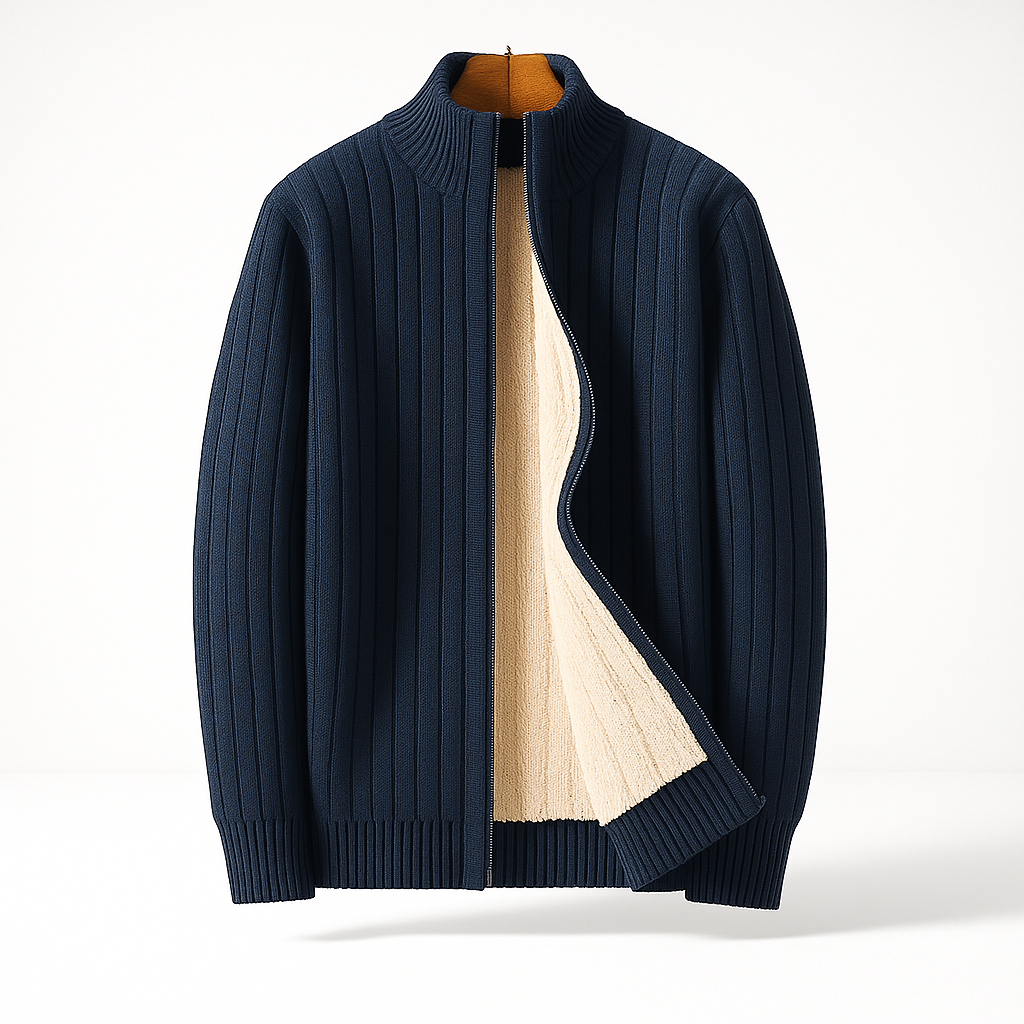 LAURENT MONACO | CARDIGAN ÉLÉGANT ET MODE AVEC ZIP POUR HOMME