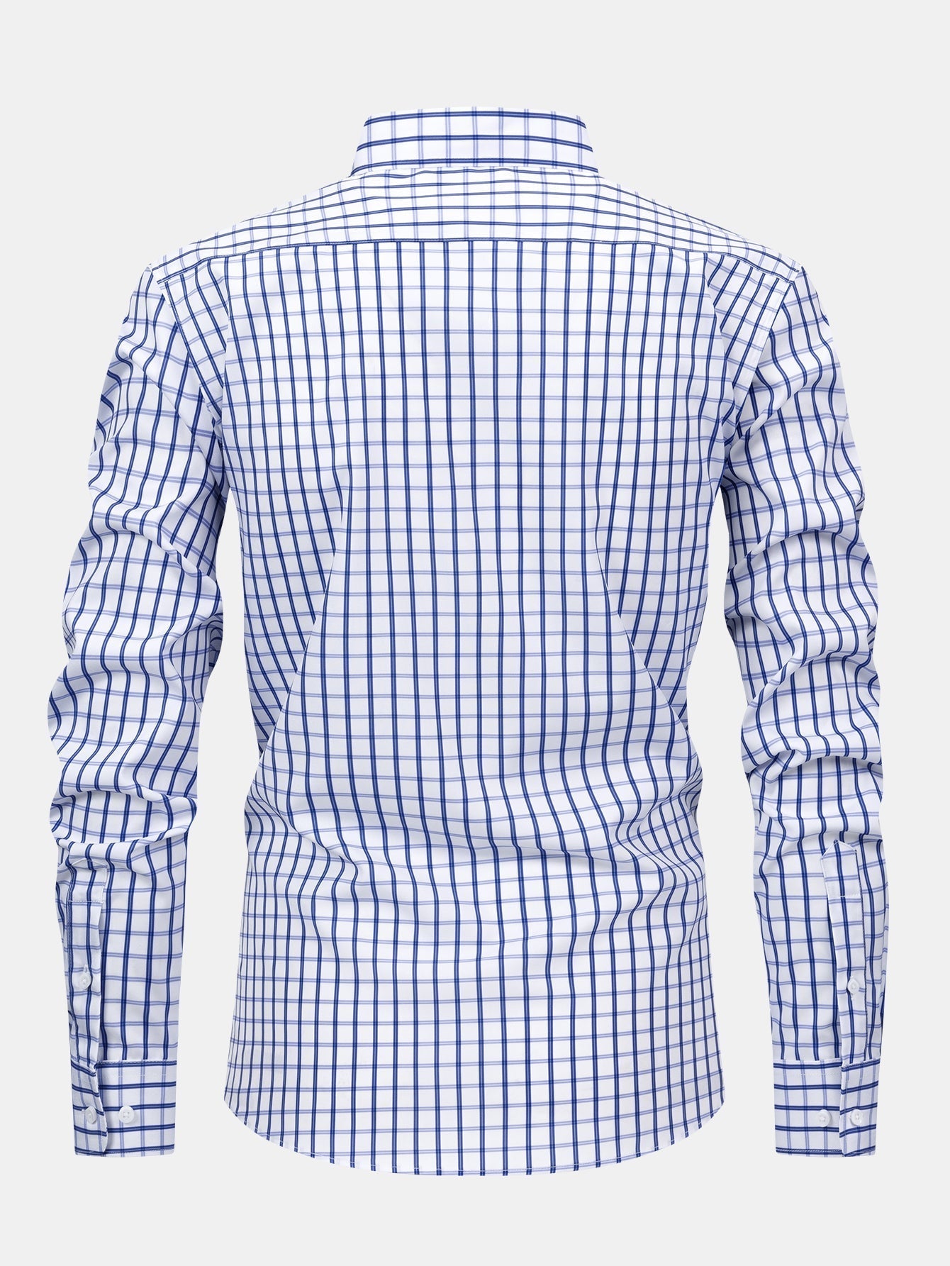 LONG SLEEVE PLAID SHIRT WITH BUTTONS & SLIM FIT PANTS SLIM LEG