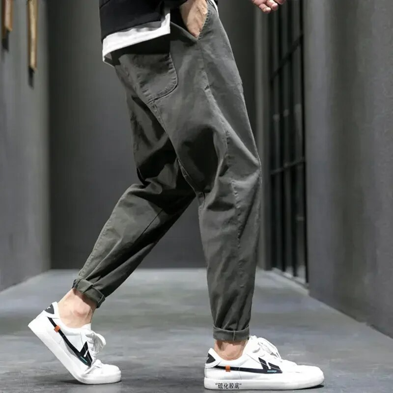 Men's Slim Fit Mixed Cotton Joggers