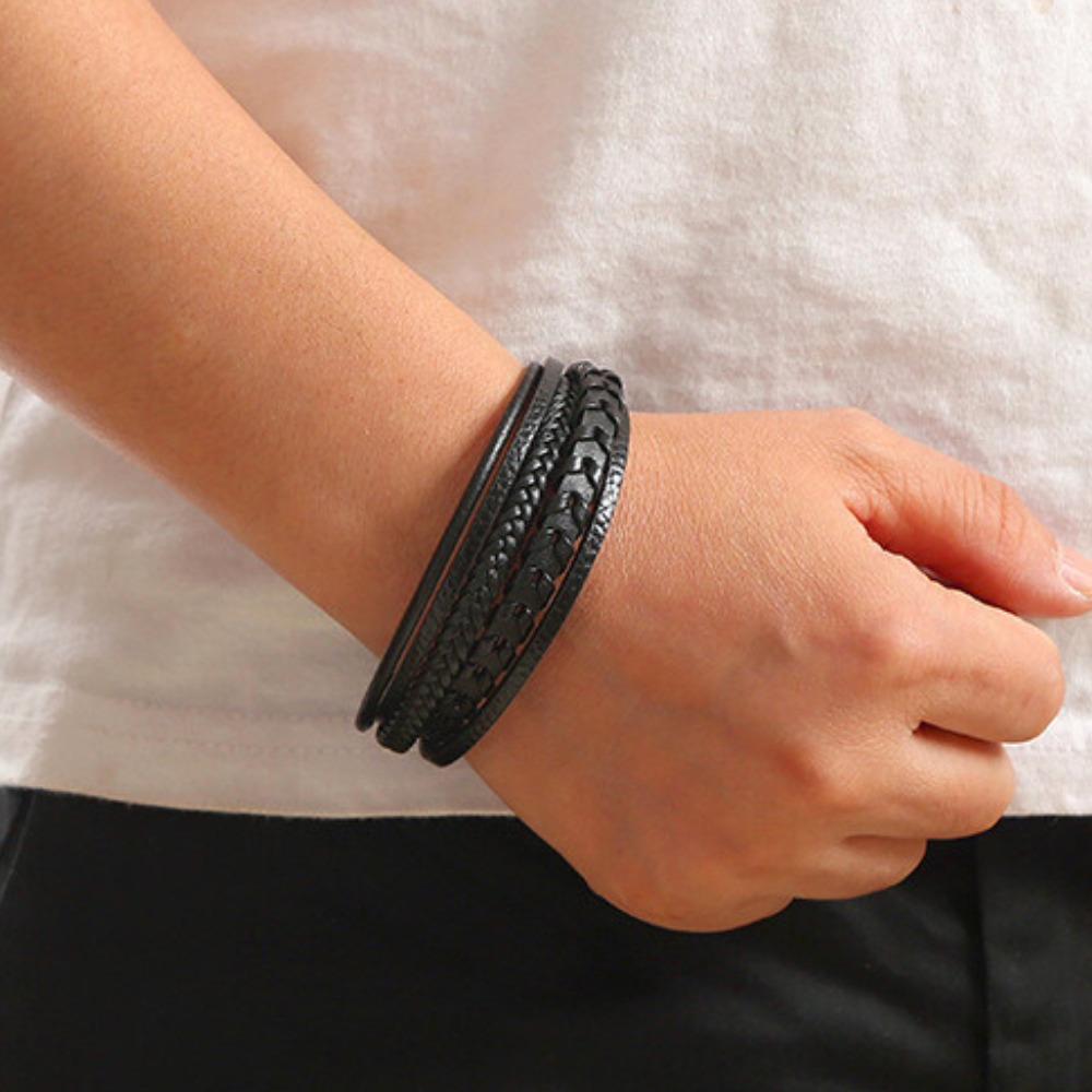 LAURENT MONACO | BRACELET HOMME EN CUIR DE LUXE