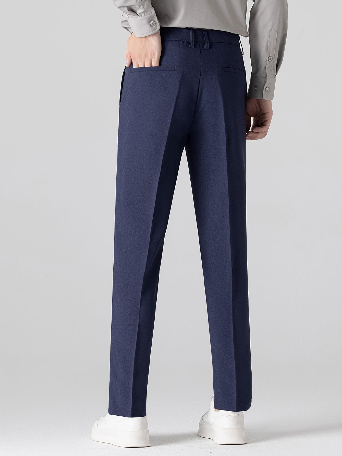 LONG SLEEVE STRIPED SHIRT WITH BUTTONS & SLIM FIT PANTS WIDE LEG