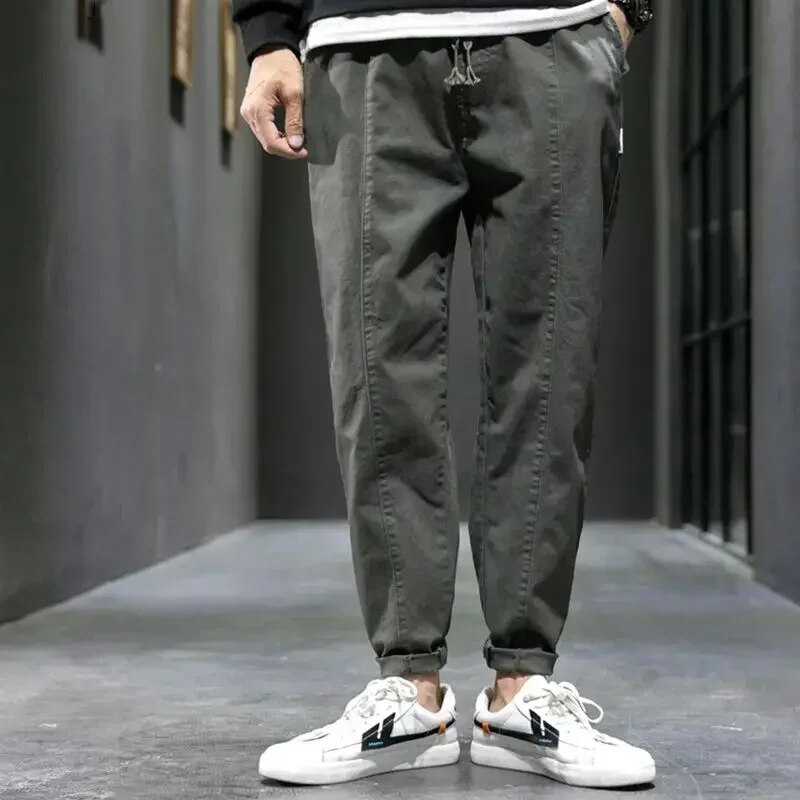 Men's Slim Fit Mixed Cotton Joggers