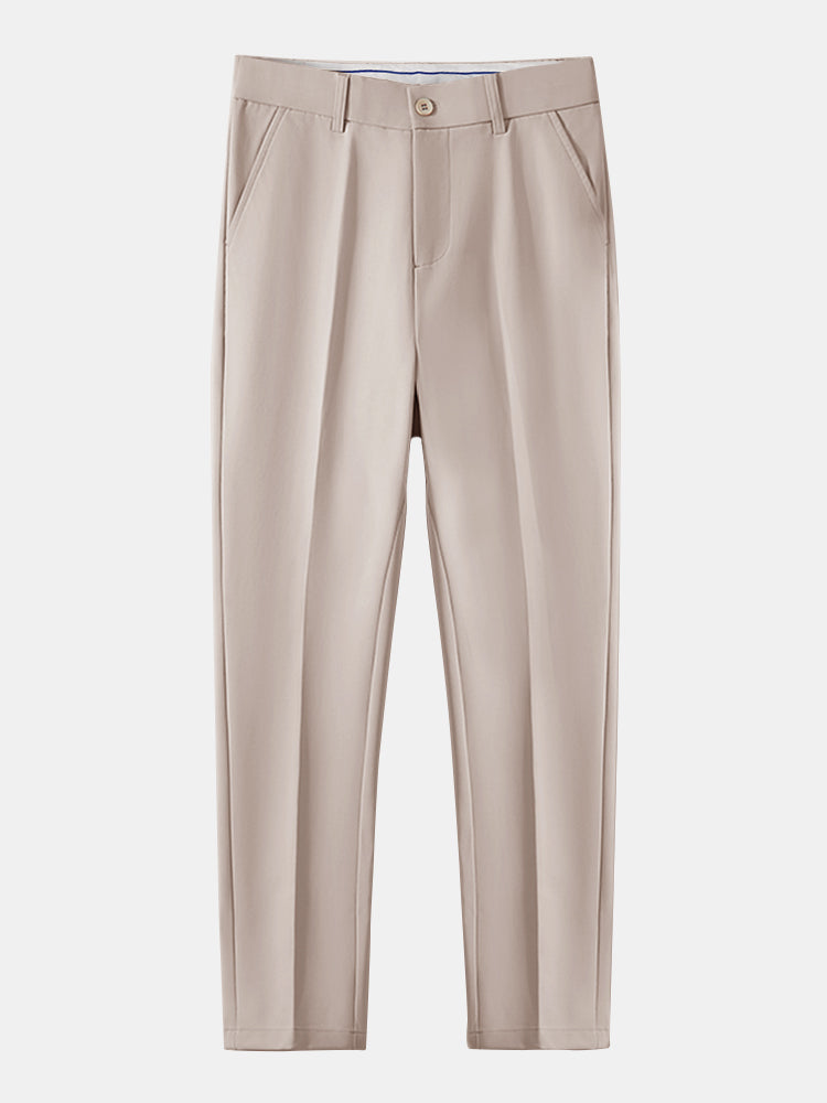 LONG SLEEVE STRIPED SHIRT WITH BUTTONS & SLIM FIT PANTS TAPERED LEG