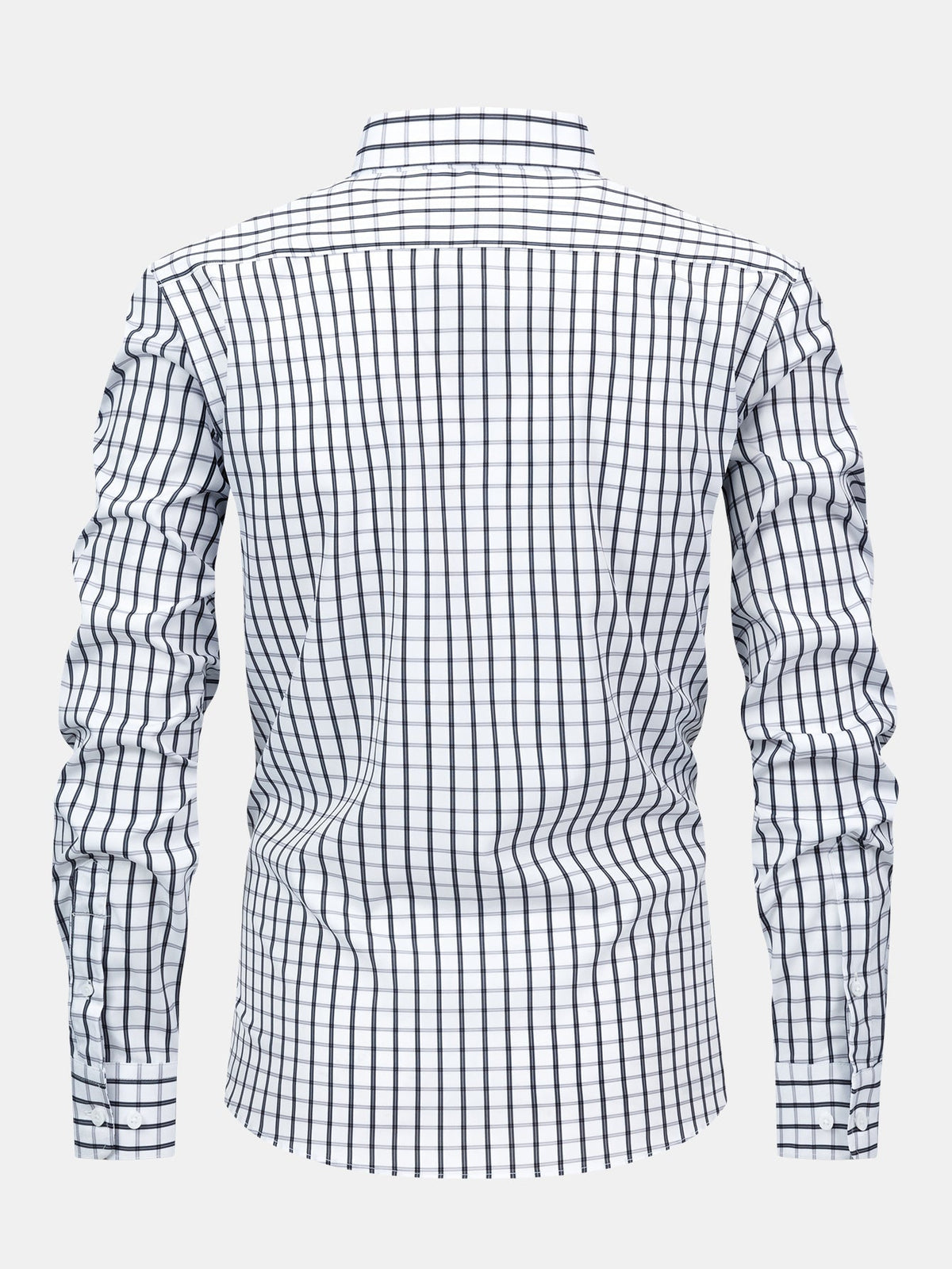 LONG SLEEVE PLAID SHIRT WITH BUTTONS