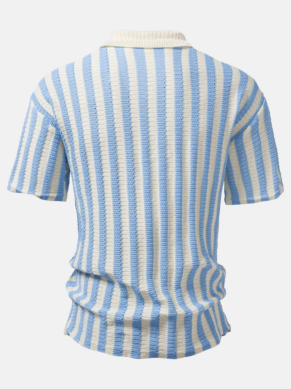 CHEMISE WITH OMBRE SHOULDERS AND CROCHET STRIPES & LINEN PANTS STRAIGHT LEG