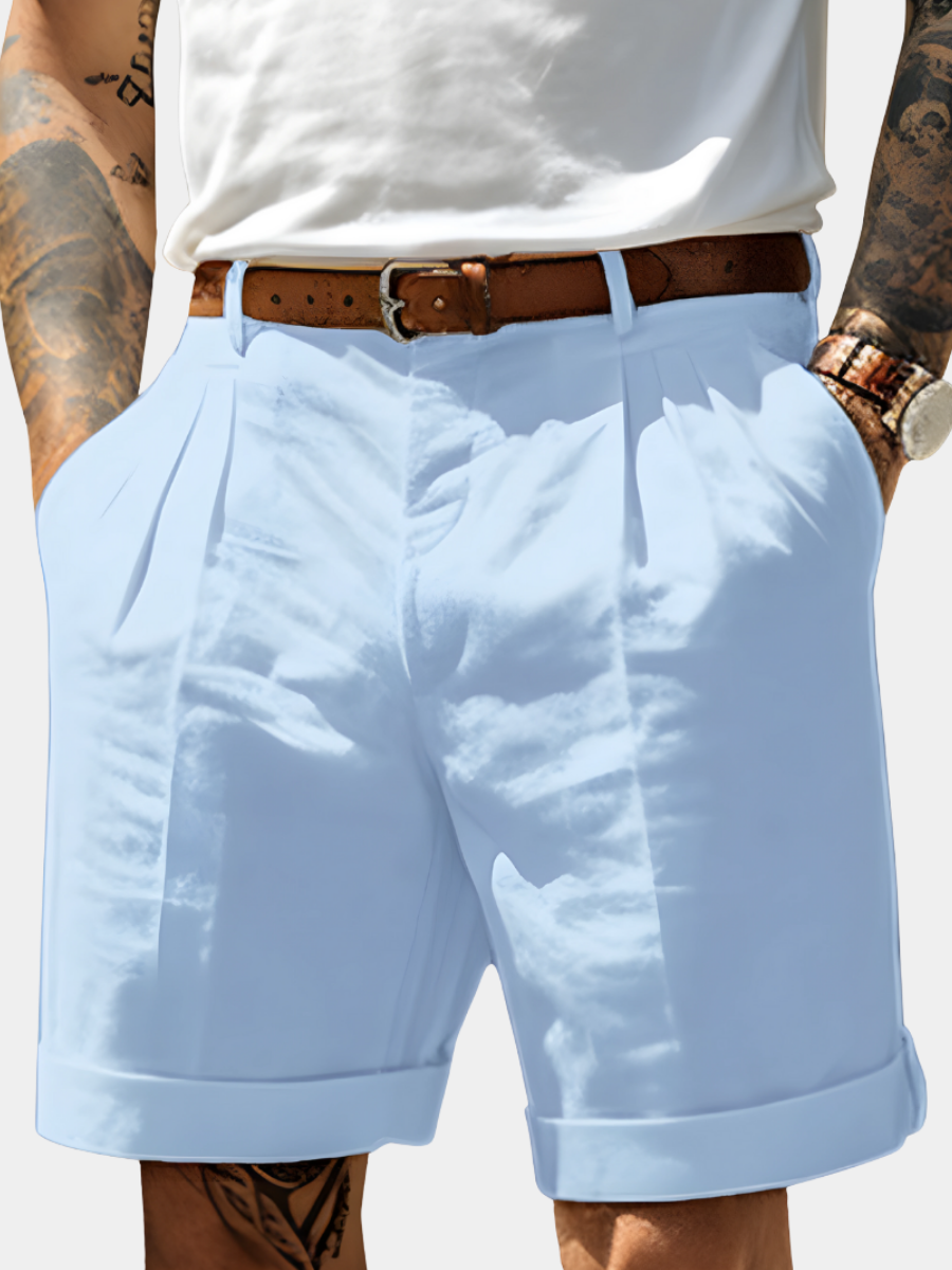 LAURENT MONACO | ELEGANT BREATHABLE COTTON SHORTS