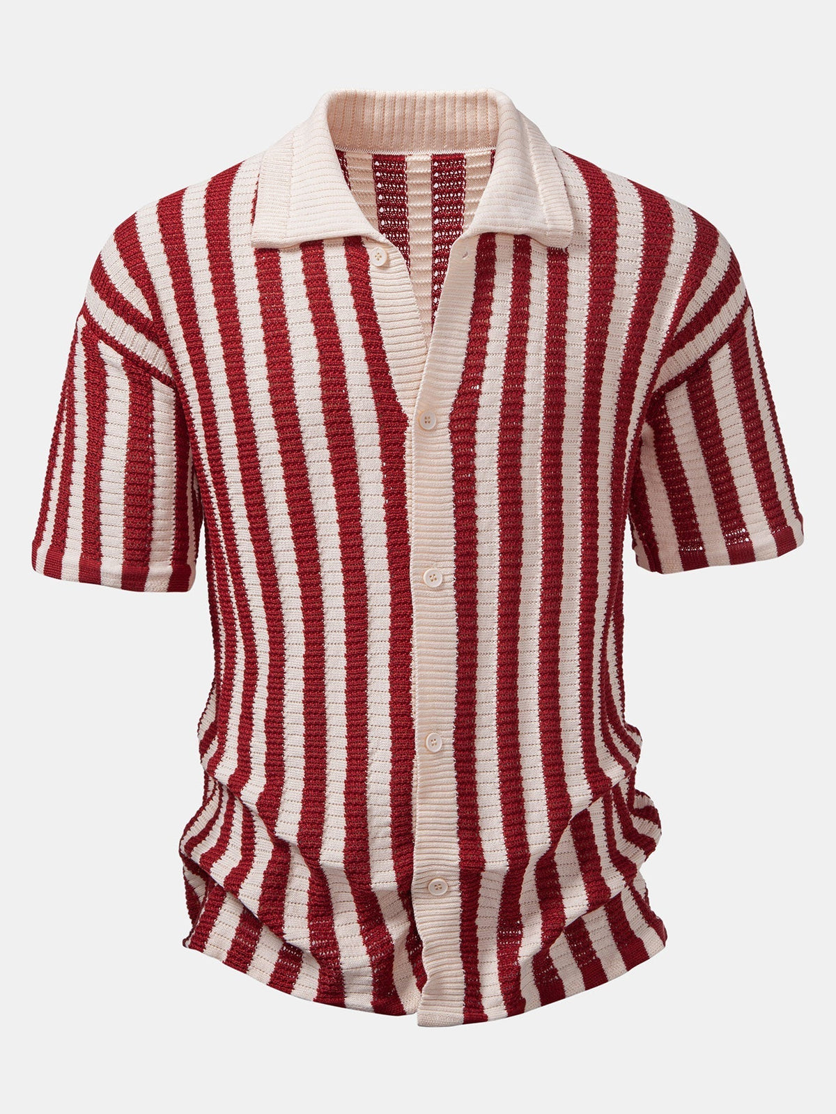 STRIPED SHIRT WITH DROP SHOULDERS