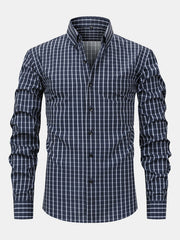 CHEMISE LONG SLEEVE PLAID SHIRT WITH BUTTONS
