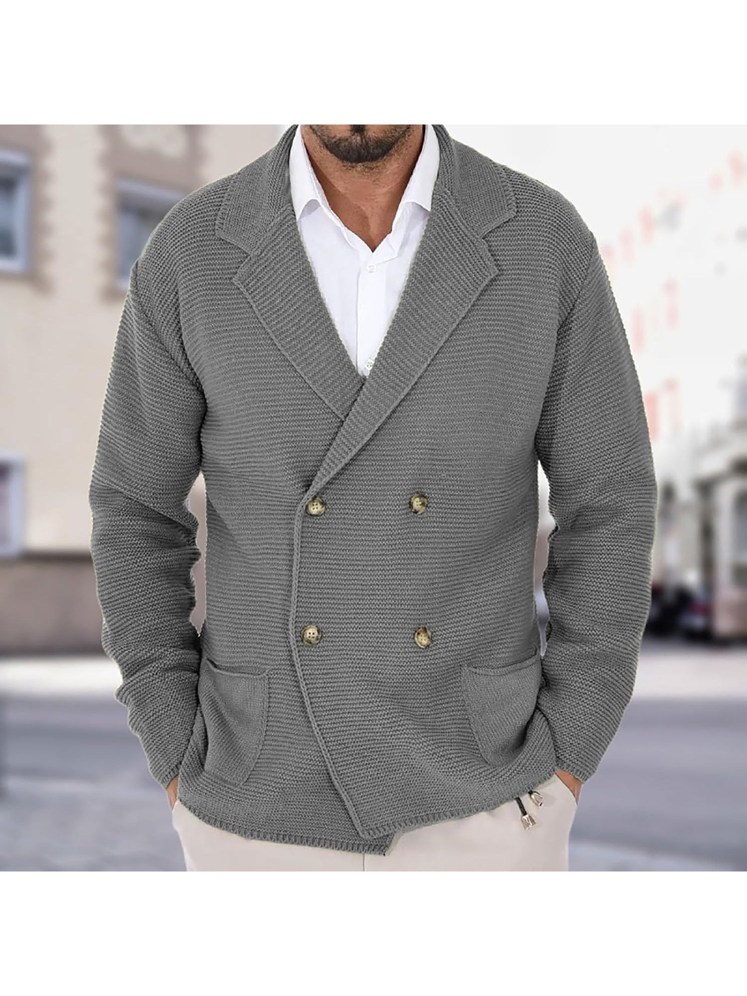 LAURENT MONACO | CARDIGAN ÉLÉGANT EN LAINE POUR HOMME