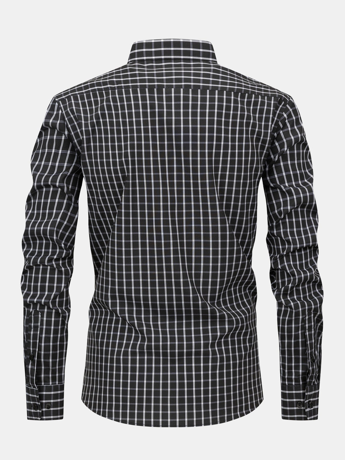 LONG SLEEVE PLAID SHIRT WITH BUTTONS