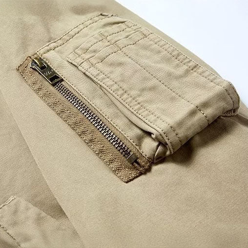 Men's Bomber Jacket with Ribbed Trim