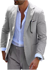 COMPLET STRIPED SUMMER SUIT (PANTS + JACKET)