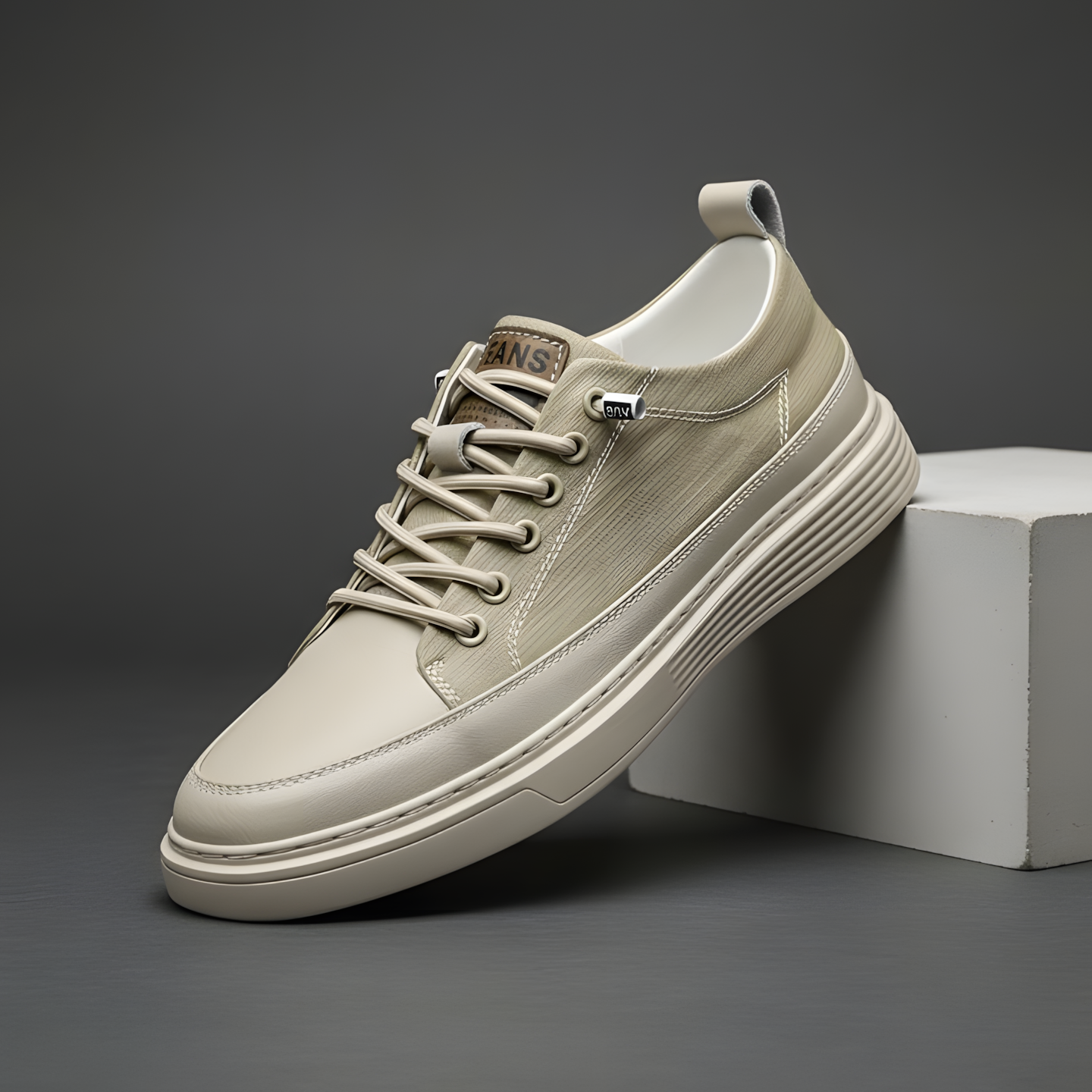 LAURENT MONACO | LEATHER SNEAKERS POUR HOMME