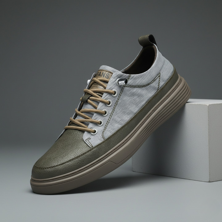 LAURENT MONACO | LEATHER SNEAKERS POUR HOMME