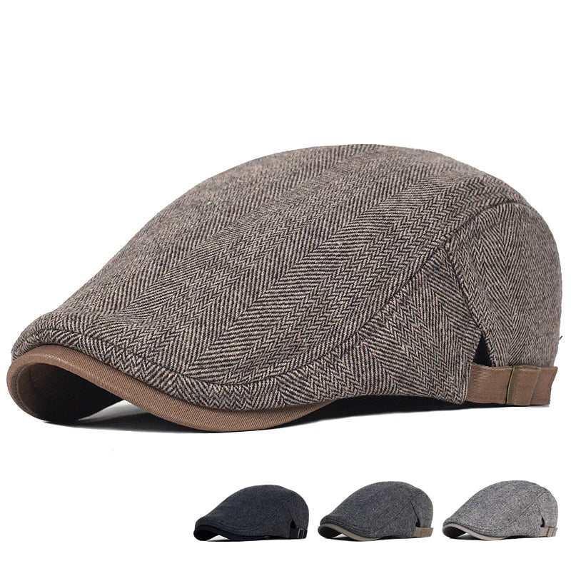 LAURENT MONACO | CASQUETTE À MOTIF CHEVRON POUR HOMME