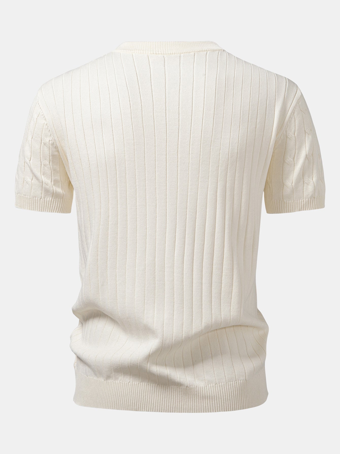 TWIST KNIT HENLEY SHIRT & SLIM FIT NARROW-LEG PANTS