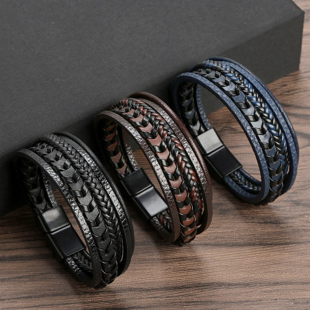 LAURENT MONACO | BRACELET HOMME EN CUIR DE LUXE