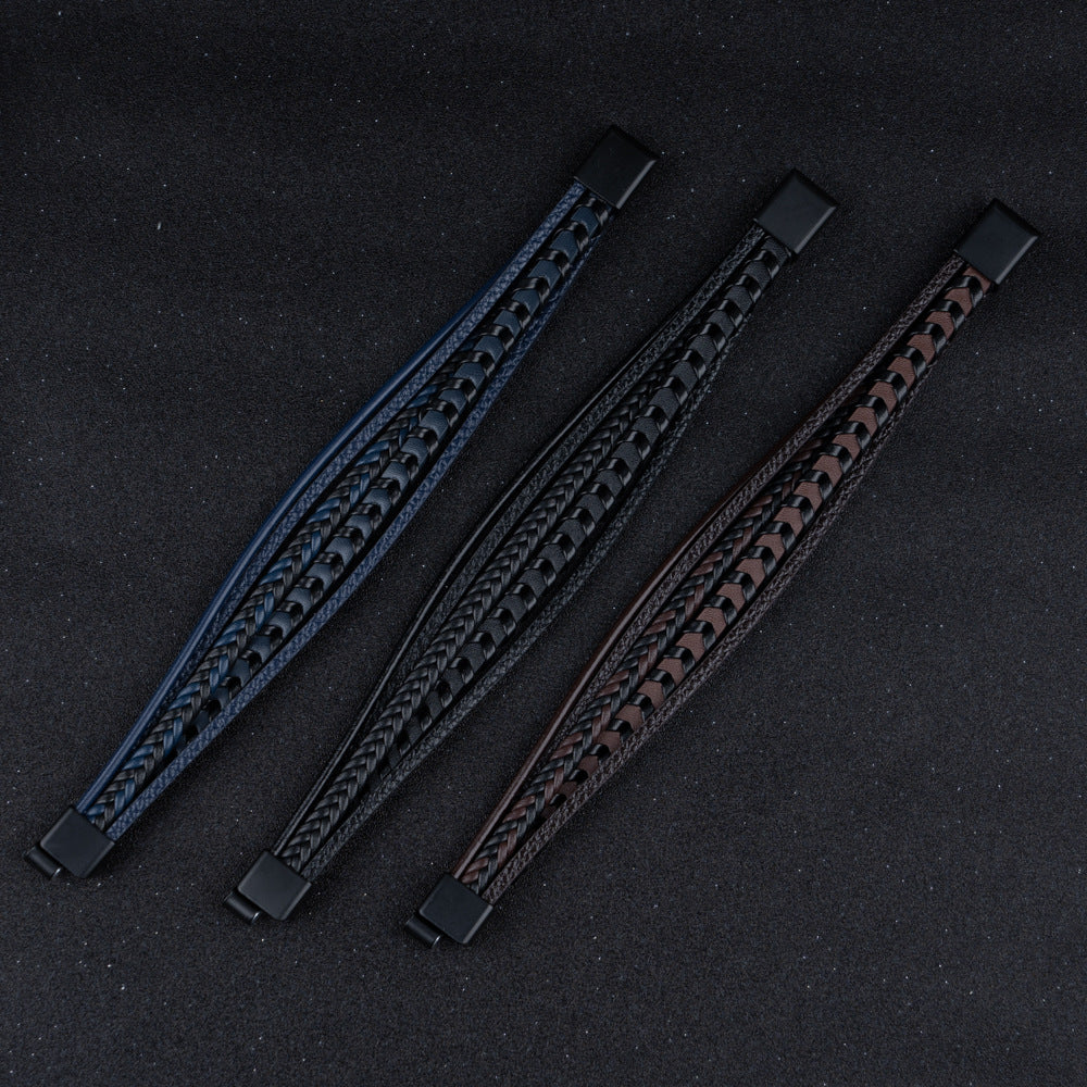LAURENT MONACO | BRACELET HOMME EN CUIR DE LUXE