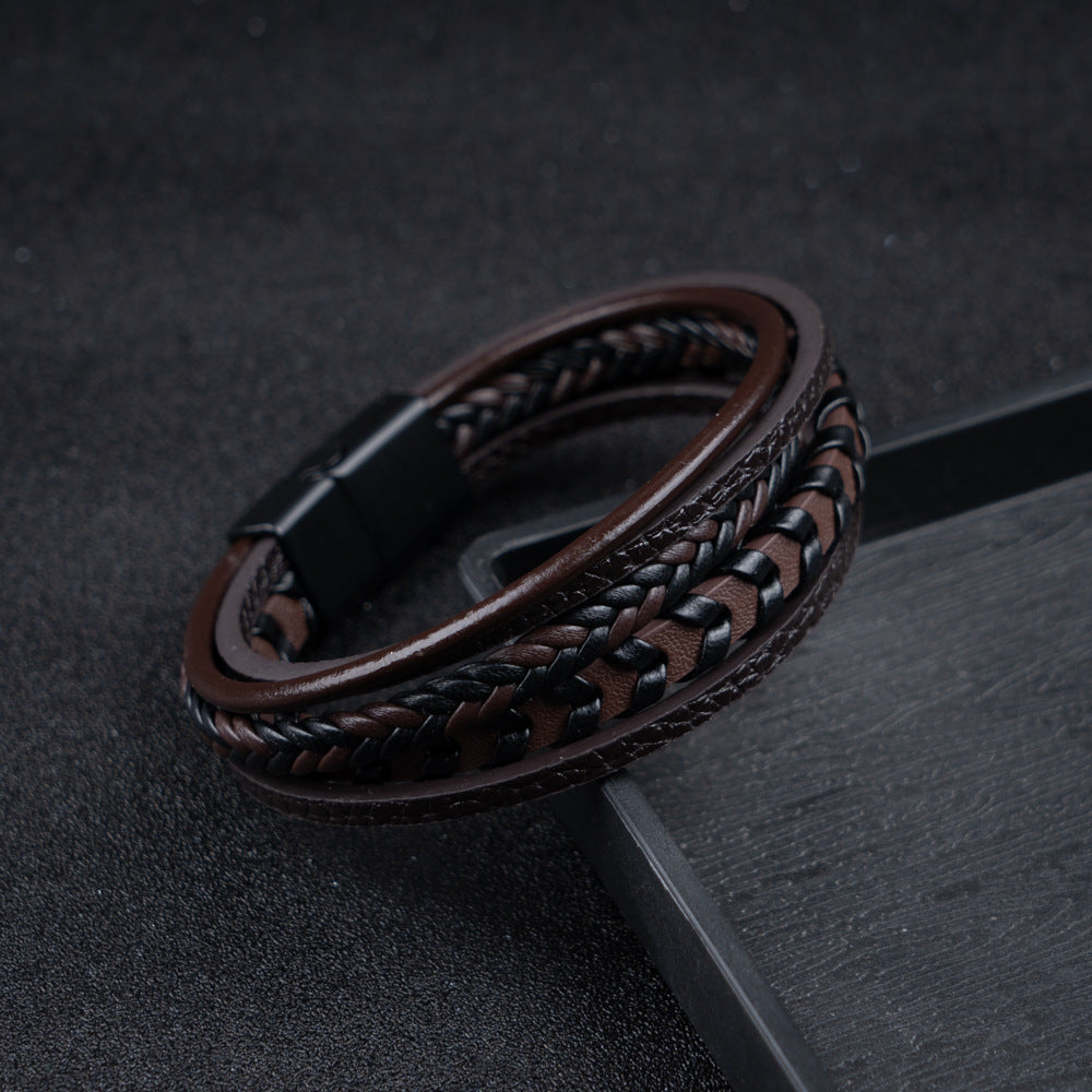 LAURENT MONACO | BRACELET HOMME EN CUIR DE LUXE