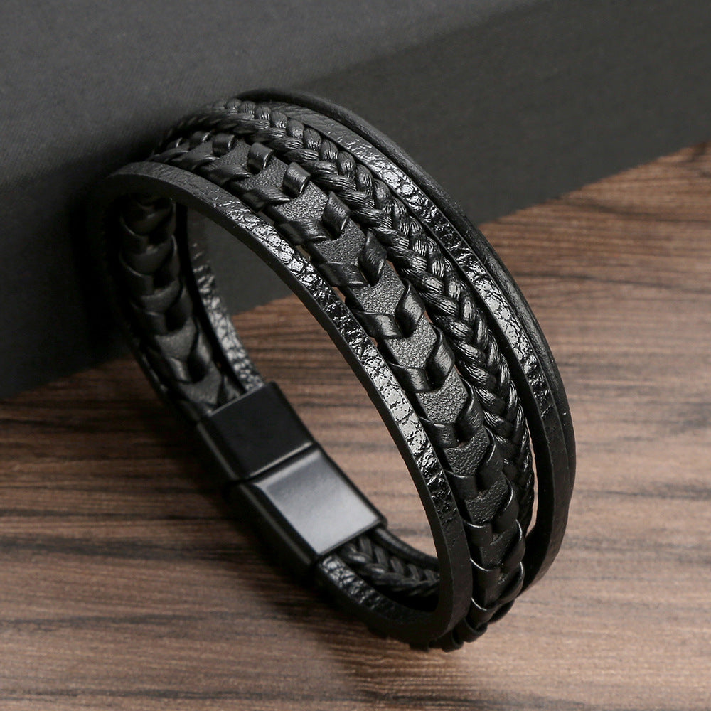LAURENT MONACO | BRACELET HOMME EN CUIR DE LUXE