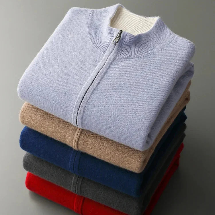 LAURENT MONACO | CARDIGAN ZIPPÉ EN MAILLE POUR HOMME