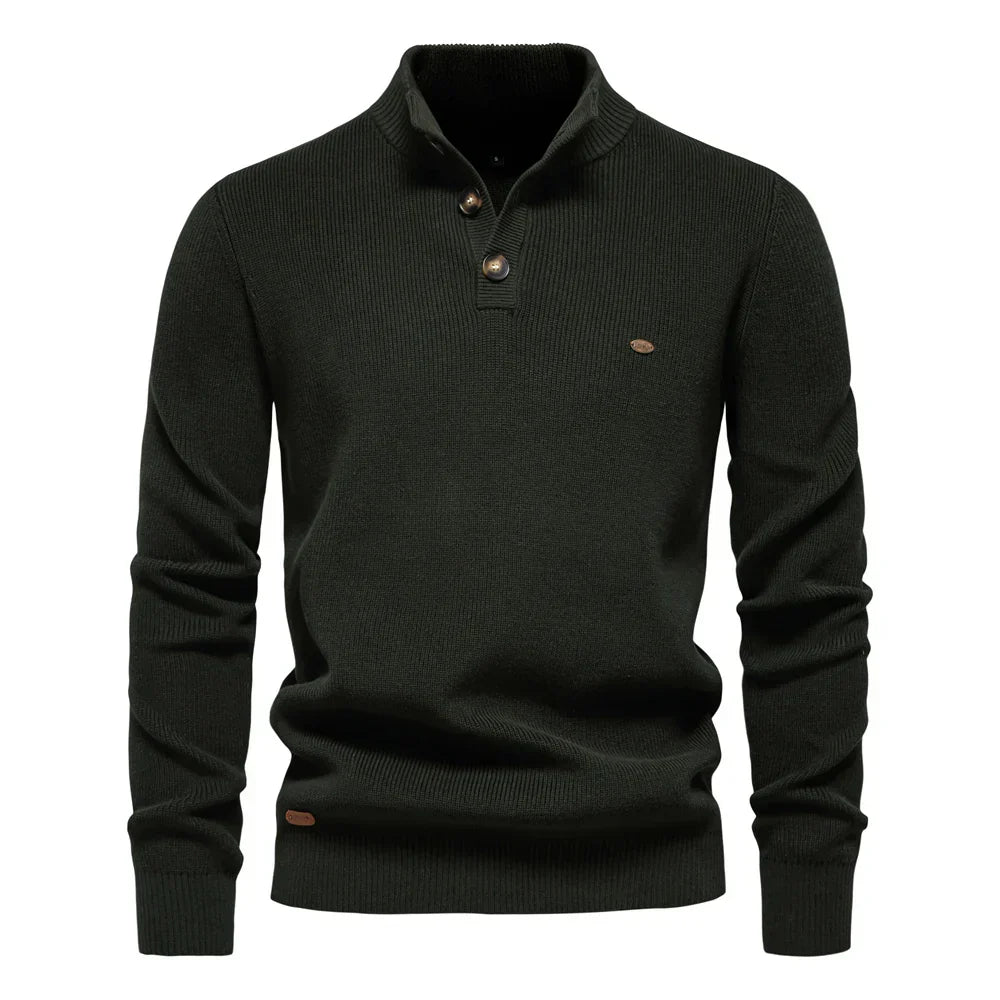 CHARLOTTE CANADA | MEN'S BUTTON DESIGN SWEATER