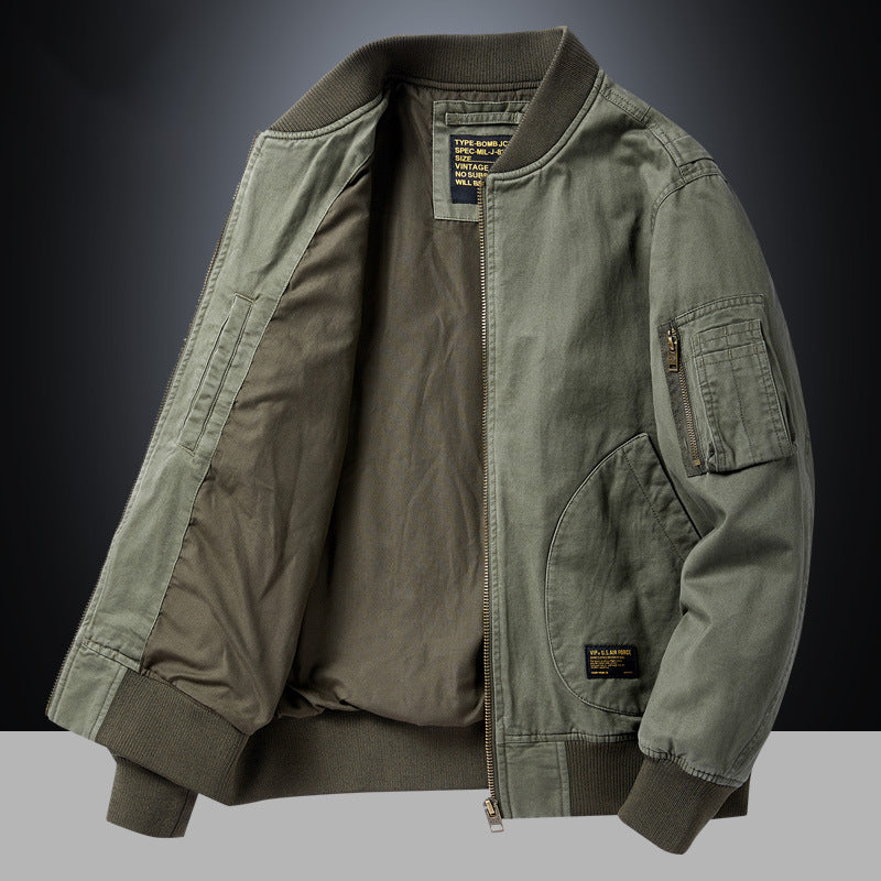 Blouson Bomber À Finitions Côtelées Pour Homme