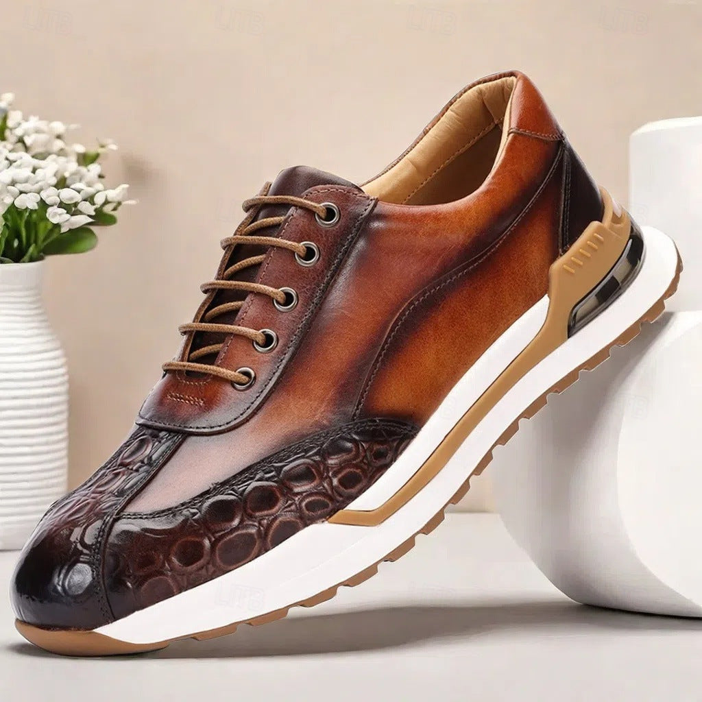 LAURENT MONACO | LEATHER SNEAKERS POUR HOMMES