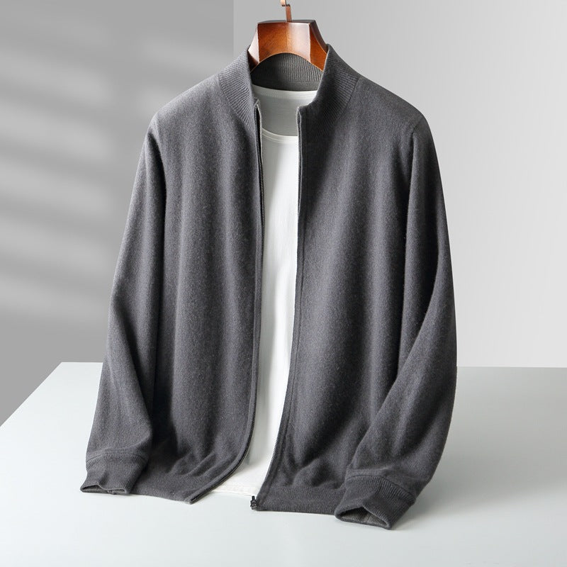 LAURENT MONACO | CARDIGAN ZIPPÉ EN MAILLE POUR HOMME