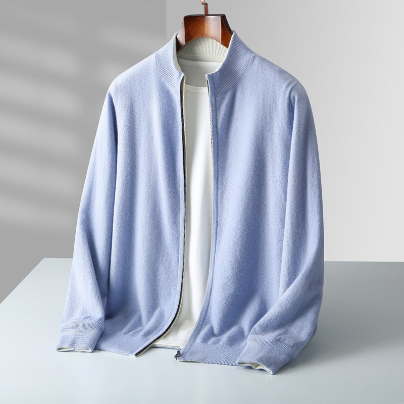 LAURENT MONACO | CARDIGAN ZIPPÉ EN MAILLE POUR HOMME