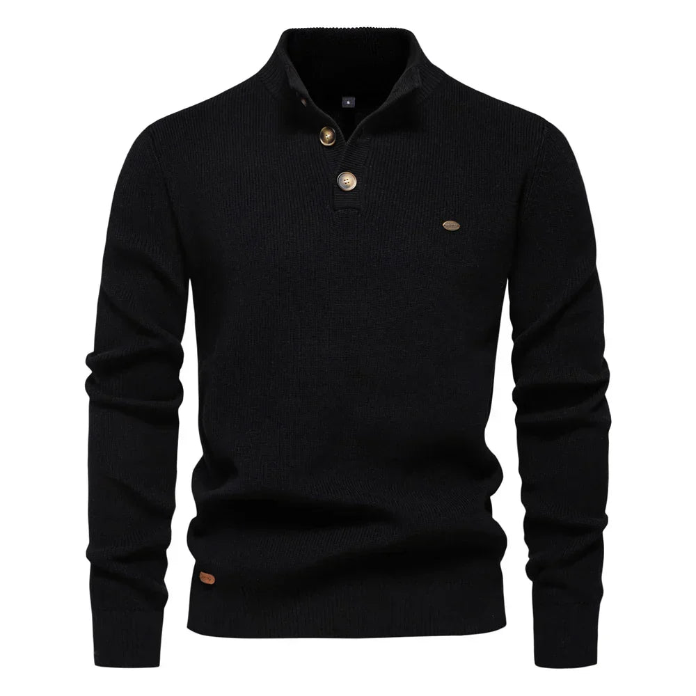 CHARLOTTE CANADA | MEN'S BUTTON DESIGN SWEATER