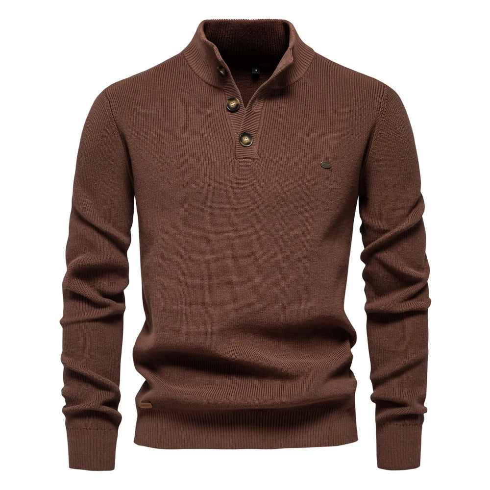 CHARLOTTE CANADA | MEN'S BUTTON DESIGN SWEATER
