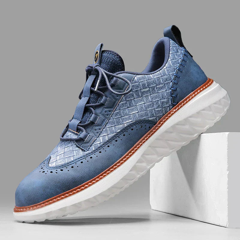 LAURENT MONACO | BASKETS EN CUIR OXFORD RIDGE