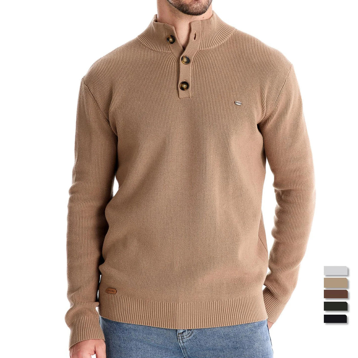 CHARLOTTE CANADA | MEN'S BUTTON DESIGN SWEATER