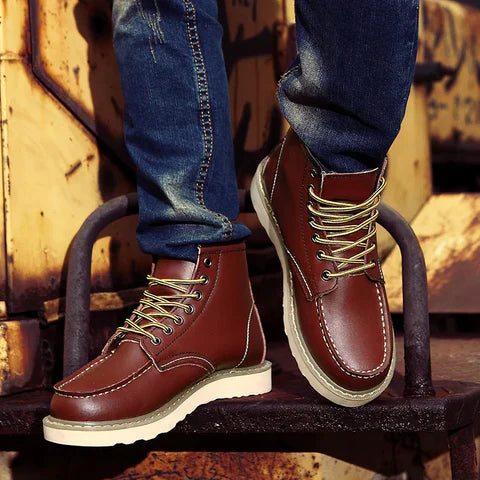 LAURENT MONACO | BOTTES CLASSIQUES À DENTELLES POUR HOMMES