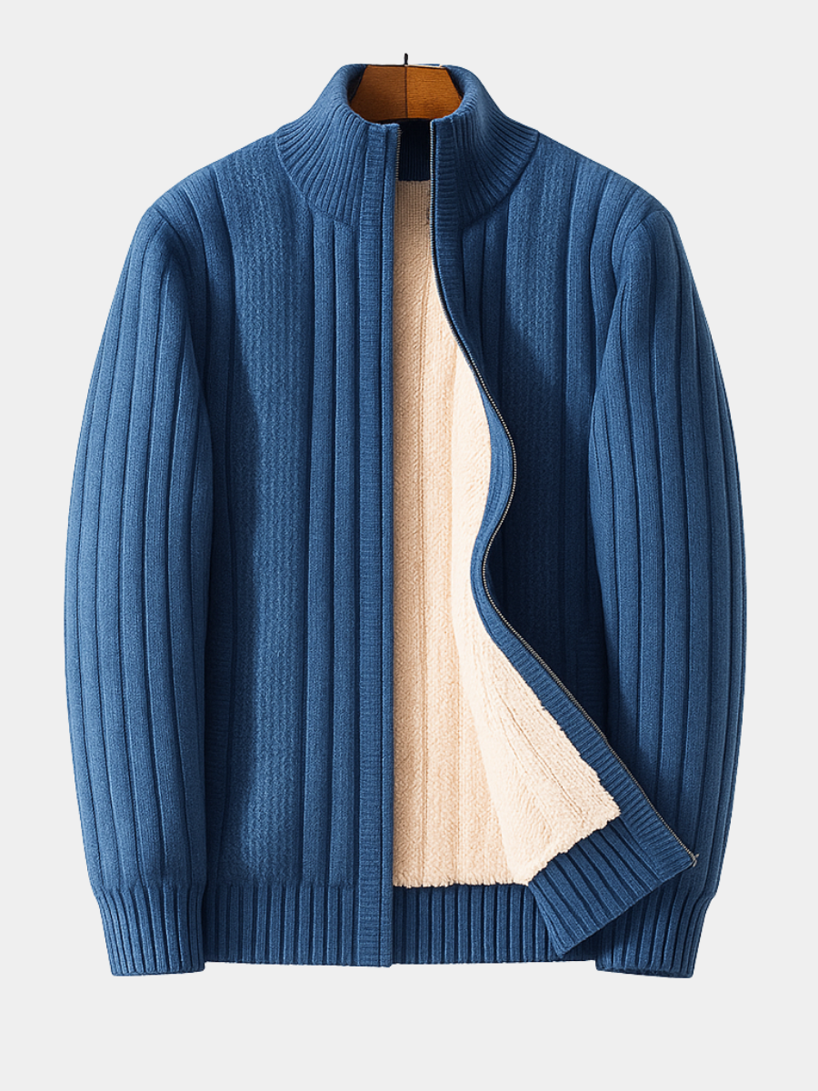 LAURENT MONACO | CARDIGAN ÉLÉGANT ET MODE AVEC ZIP POUR HOMME